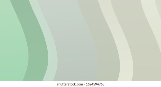 Light Green vector template with wry lines. Bright sample with colorful bent lines, shapes. Best design for your ad, poster, banner.