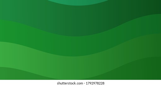 Light Green vector template with wry lines. Bright illustration with gradient circular arcs. Best design for your posters, banners.
