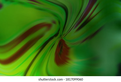 Light Green vector template with wry lines. Colorful illustration in abstract style with gradient. Colorful wave pattern for your design.