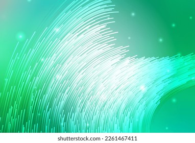 Hellgrüne Vektorvorlage mit wry lines. Abstrakte Illustration mit wry lines. Neues Design für Ihre Anzeige.