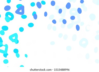 Light Green vector texture with abstract forms. Illustration with colorful gradient shapes in abstract style. Background for a cell phone.