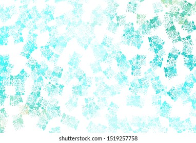 Light Green vector texture with abstract forms. Colorful chaotic forms with gradient in modern style. Modern design for your business card.