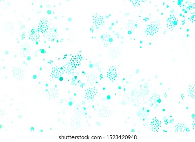 Light Green vector texture with abstract forms. Modern abstract illustration with colorful random forms. Best smart design for your business.