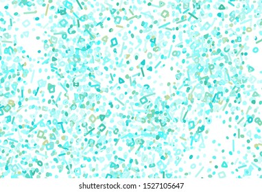 Light Green vector texture with abstract forms. Illustration with colorful gradient shapes in abstract style. Modern design for your business card.
