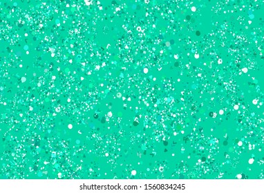 Light Green vector texture with abstract forms. Colorful chaotic forms with gradient in modern style. Background for a cell phone.