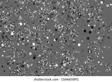 Light Green vector texture with abstract forms. Colorful chaotic forms with gradient in modern style. Simple design for your web site.