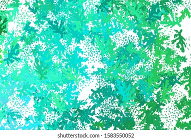 Light Green vector texture with abstract forms. Simple colorful illustration with abstract gradient shapes. Background for a cell phone.