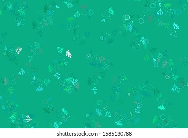 Light Green vector texture with abstract forms. Modern abstract illustration with colorful random forms. Best smart design for your business.