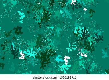 Light Green vector texture with abstract forms. Modern abstract illustration with colorful random forms. Modern design for your business card.
