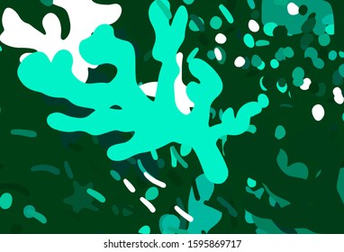 Light Green vector texture with abstract forms. Simple colorful illustration with abstract gradient shapes. Background for a cell phone.