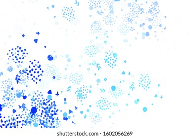 Light Green vector texture with abstract forms. Decorative design in abstract style with random forms. Elegant design for wallpapers.