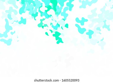 Light Green vector texture with abstract forms. Simple colorful illustration with abstract gradient shapes. Simple design for your web site.