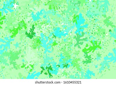 Light Green vector texture with abstract forms. Simple colorful illustration with abstract gradient shapes. Elegant design for wallpapers.