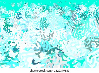 Light Green vector texture with abstract forms. Modern abstract illustration with colorful random forms. Modern design for your business card.