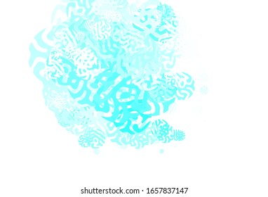 Light Green vector texture with abstract forms. Colorful chaotic forms with gradient in modern style. Simple design for your web site.