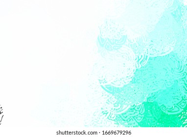 Light Green vector texture with abstract forms. Decorative design in abstract style with random forms. Background for a cell phone.