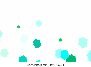Light Green vector texture with abstract forms. Colorful chaotic forms with gradient in modern style. Best smart design for your business.