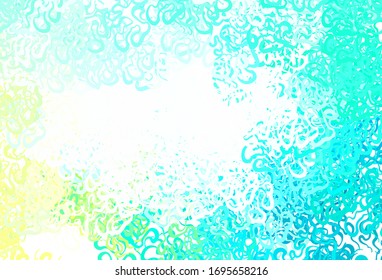 Textura vectorial verde claro con formas abstractas. Ilustración con formas de degradado coloridas en estilo abstracto. Diseño sencillo para su sitio web.