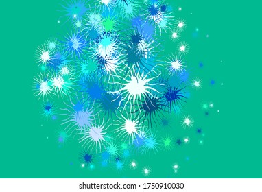 Light Green vector texture with abstract forms. Simple colorful illustration with abstract gradient shapes. Best smart design for your business.