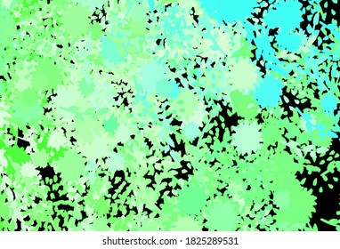 Textura vectorial verde claro con formas abstractas. Ilustración abstracta moderna con formas aleatorias coloridas. Diseño sencillo para su sitio web.