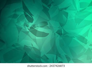 Textura vectorial verde claro con formas poly abstractas. Diseño decorativo en estilo abstracto con formas aleatorias. Diseño moderno para su tarjeta de visita.