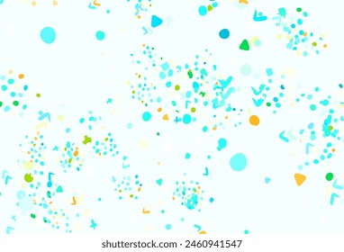 Light Green vector texture with abstract forms. Simple colorful illustration with abstract gradient shapes. Background for a cell phone.