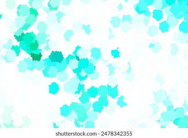 Light Green vector texture with abstract forms. Illustration with colorful gradient shapes in abstract style. Best smart design for your business.