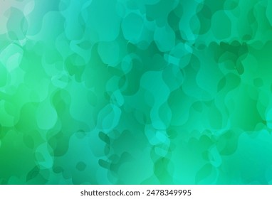 Light Green vector texture with abstract forms. Illustration with colorful gradient shapes in abstract style. Best smart design for your business.