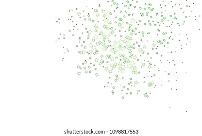 Light Green vector texture with beautiful stars. Glitter abstract illustration with colored stars. Smart design for your business advert.