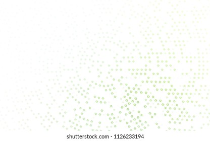 Light Green vector texture with beautiful stars. Decorative shining illustration with stars on abstract template. The pattern can be used for websites.