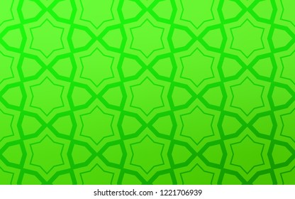 Light Green vector texture with beautiful stars. Stars on blurred abstract background with gradient. Template for sell phone backgrounds.