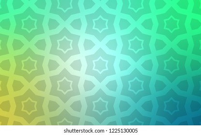 Light Green vector texture with beautiful stars. Modern geometrical abstract illustration with stars. Pattern for websites, landing pages.