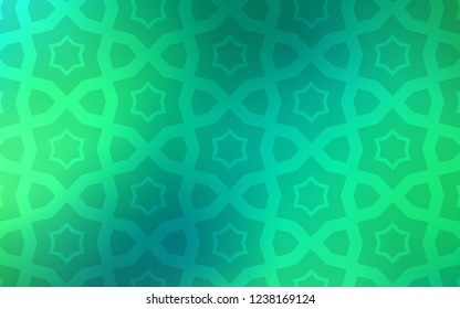 Light Green vector texture with beautiful stars. Modern geometrical abstract illustration with stars. Best design for your ad, poster, banner.