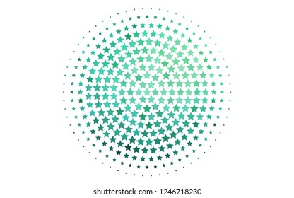 Light Green vector texture with beautiful stars. Decorative shining illustration with stars on abstract template. The pattern can be used for websites.