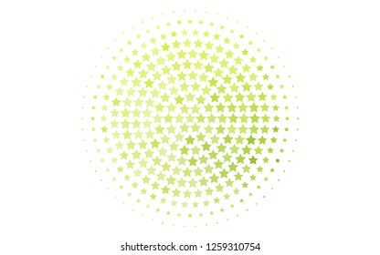 Light Green vector texture with beautiful stars. Decorative shining illustration with stars on abstract template. The pattern can be used for wrapping gifts.