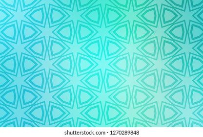 Light Green vector texture with beautiful stars. Modern geometrical abstract illustration with stars. Pattern for websites, landing pages.