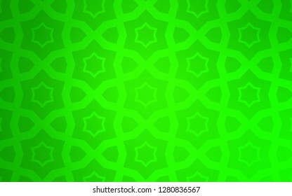 Light Green vector texture with beautiful stars. Blurred decorative design in simple style with stars. Pattern for new year ad, booklets.