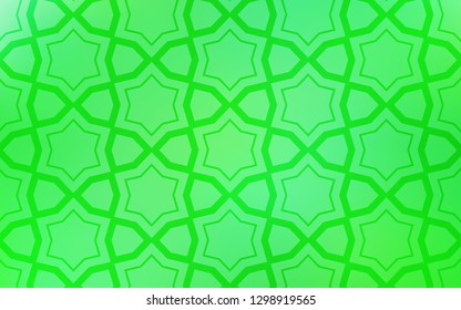 Light Green vector texture with beautiful stars. Shining colored illustration with stars. Template for sell phone backgrounds.