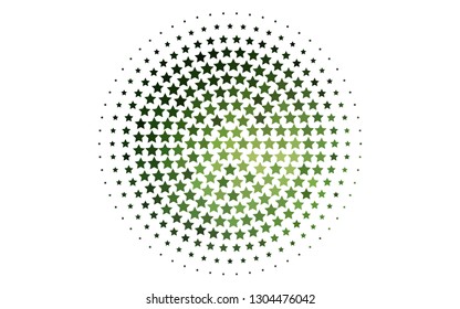 Light Green vector texture with beautiful stars. Modern geometrical abstract illustration with stars. The pattern can be used for wrapping gifts.