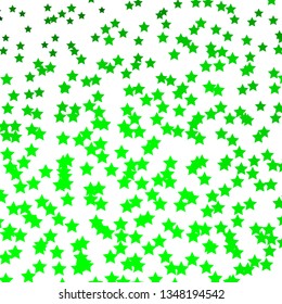 Light Green vector texture with beautiful stars. Modern geometric abstract illustration with stars. Pattern for wrapping gifts.