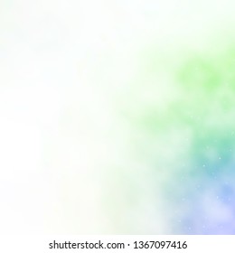 Light Green vector texture with beautiful stars. Blur decorative design in simple style with stars. Best design for your ad, poster, banner.