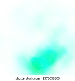 Light Green vector texture with beautiful stars. Modern geometric abstract illustration with stars. Pattern for websites, landing pages.