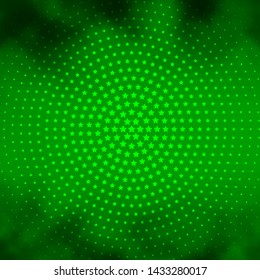 Light Green vector texture with beautiful stars. Modern geometric abstract illustration with stars. Best design for your ad, poster, banner.