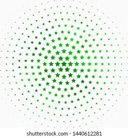Light Green vector texture with beautiful stars. Modern geometric abstract illustration with stars. Pattern for new year ad, booklets.