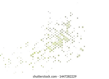 Light Green vector texture with beautiful stars. Decorative shining illustration with stars on abstract template. The pattern can be used for websites.