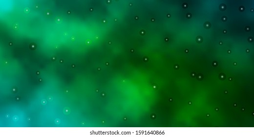 Light Green vector texture with beautiful stars. Modern geometric abstract illustration with stars. Pattern for wrapping gifts.