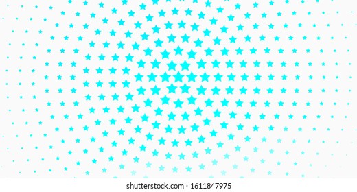 Light Green vector texture with beautiful stars. Decorative illustration with stars on abstract template. Theme for cell phones.