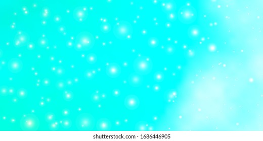 Hellgrüne Vektorillustration mit schönen Sternen. Moderne geometrische abstrakte Illustration mit Sternen. Thema für Handys.