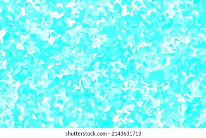 Textura vectorial verde claro con hermosas estrellas. Ilustración decorativa brillante con estrellas en plantilla abstracta. Patrón para sitios web de astrología.