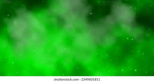 Light Green vector texture with beautiful stars. Colorful illustration in abstract style with gradient stars. Pattern for wrapping gifts.